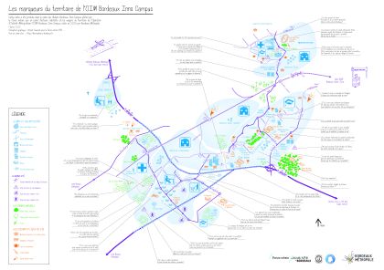 Parution de la carte des marqueurs du territoire de l'OIM Bordeaux Inno Campus